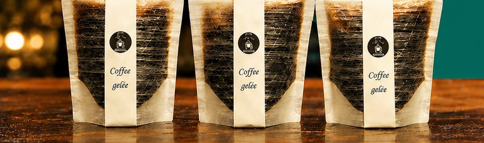 珈琲ジュレ Coffee gelée の実物パウチ